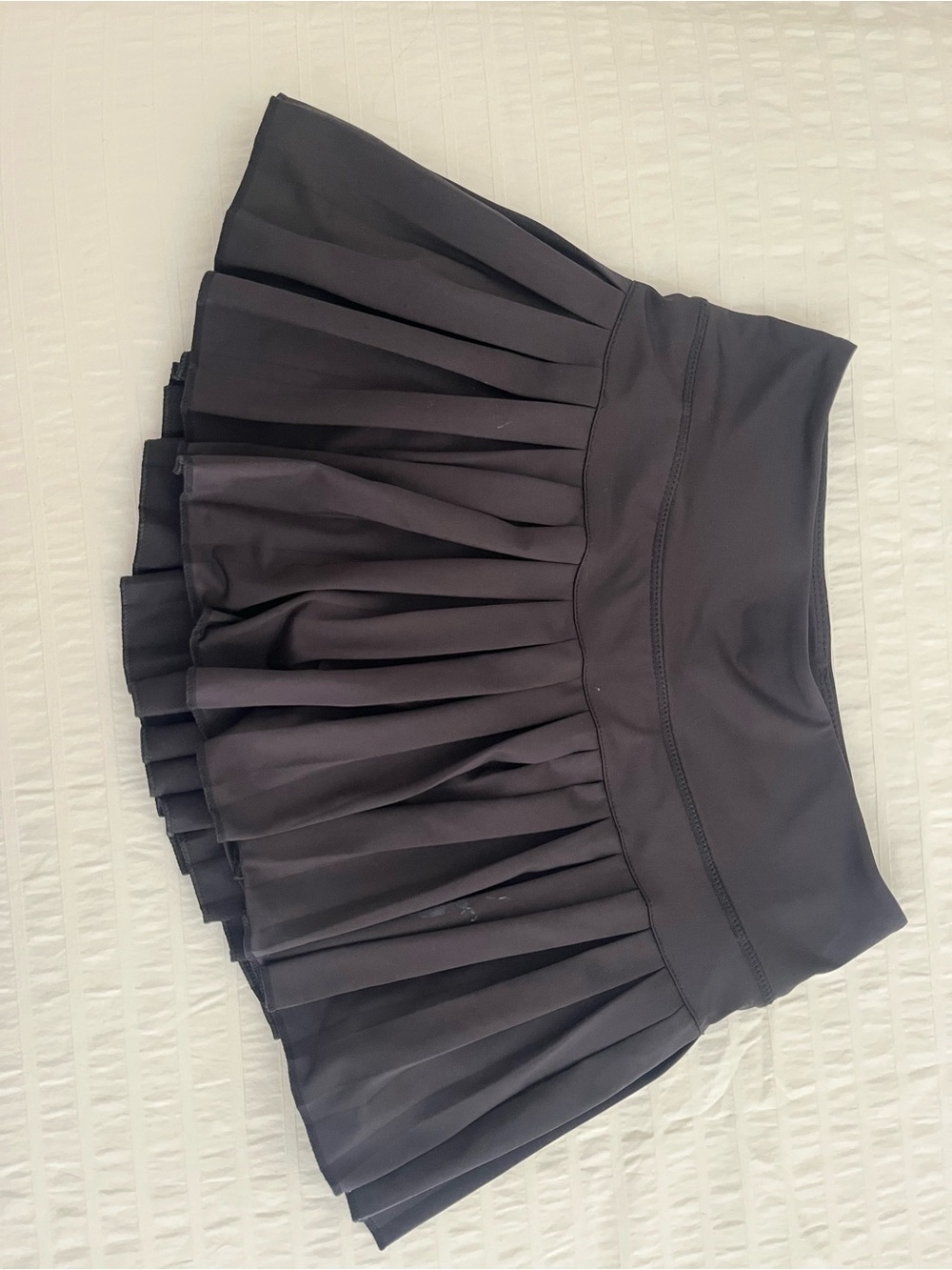 Goldhinge Black Pleated Mini Skirt with High Waistband